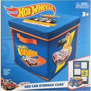 Hot Wheels Tara Toy: ZipBin 300 Car Storage Cube - Unzip to Convert Into A Playmat, Holds Up to 300 Toy Cars, Storage & Play, Toy Box, Kids Age 3+