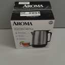 AROMA 1.7-Liter Electric Kettle with Rapid Boil and Auto-Shut-Off in Stainless Steel (AWK-1401SB)