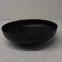 12 In Steel Bowl Decor Black
