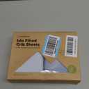 KeaBabies 2-Pack Baby Crib Sheets for Boys, Girls - 52x28 Viscose Derived from Bamboo Toddler Bed Sheets Neutral, Fitted Crib Mattress Cover for Standard Baby Bedding, Soft & Cozy (Blue Flax)