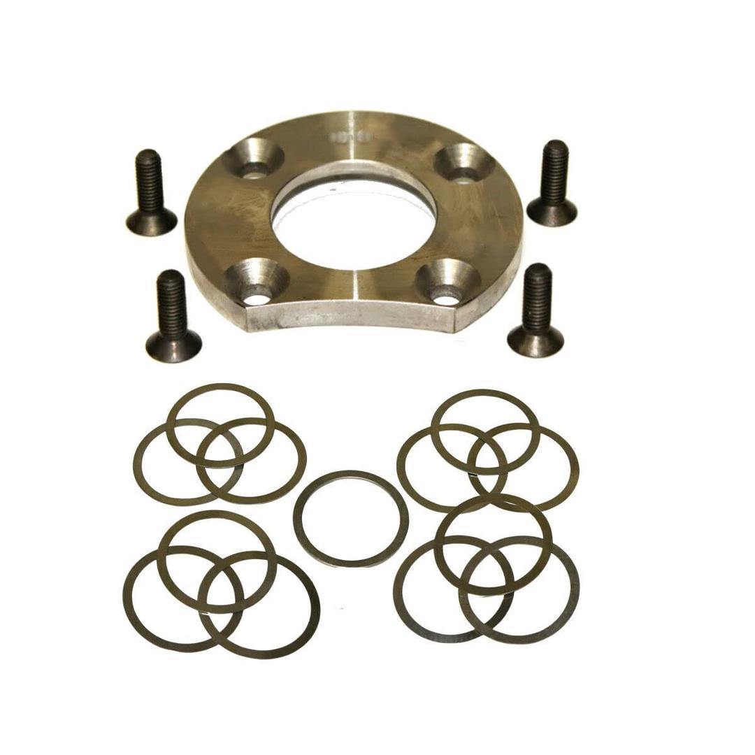 Bearing Retainer Set, T5144 E5ZZ7195A E5ZZ-7195A Billet Steel Cluster Support Plate & Shim Kit Compatible with Ford/with GM/with Chevy T5 World Class HD