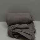 EMME Cotton Blanket Queen Size for Bed Soft Large Muslin Bed Blankets 90"*90" Lightweight Breathable Grey Blanket All Season Gauze Blanket, Grey