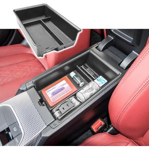 RUNROAD Center Console Organizer Compatible with BMW 3 Series G20/G21 2019-2025 and 4 Series G22/G23/i4 2021-2025 Accessories, Insert Console Tray Armrest Storage Box ABS Coin Holder, Black