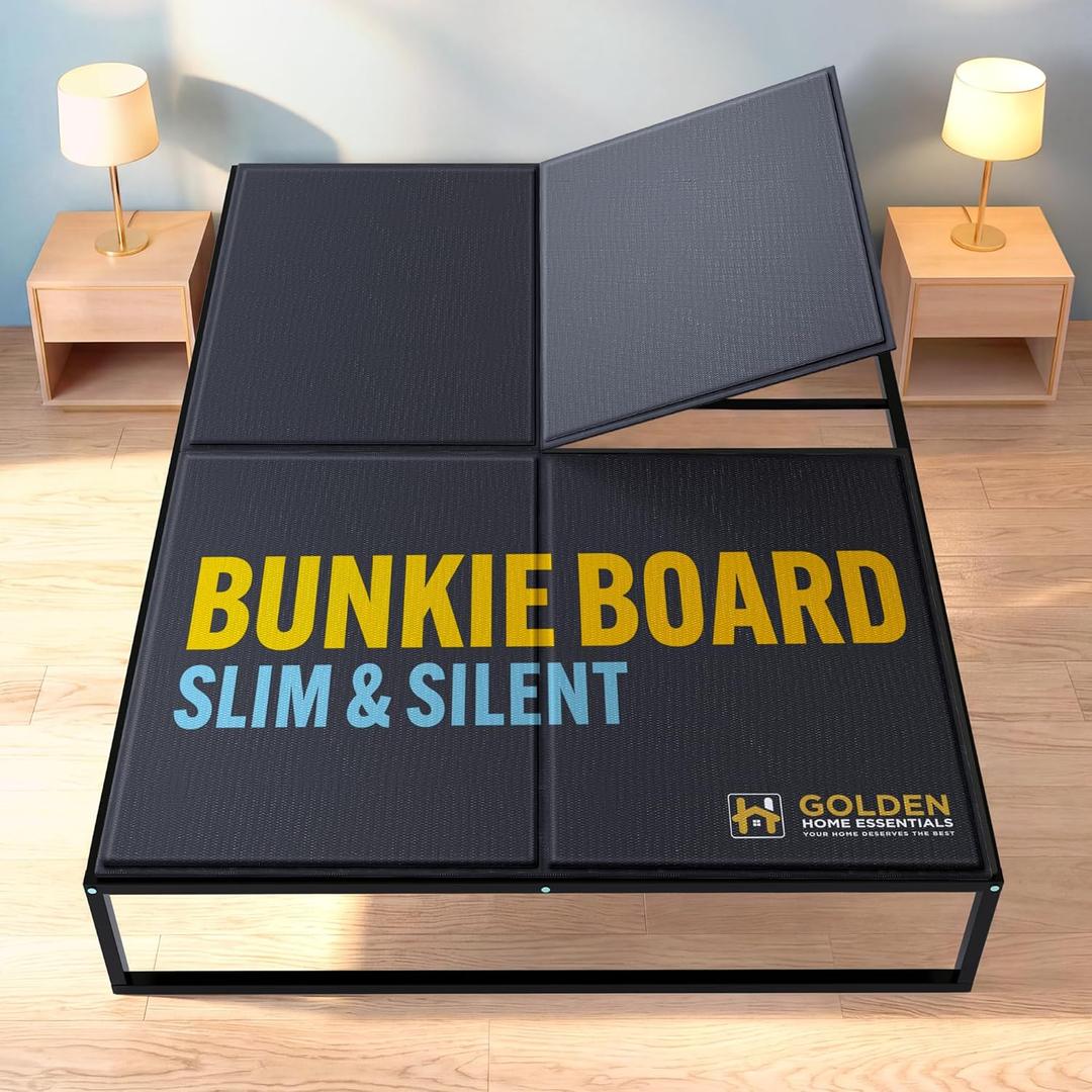 Heavy Duty Bunkie Board Full Size 54'' x 75'', Anti-Slip Bed Slat