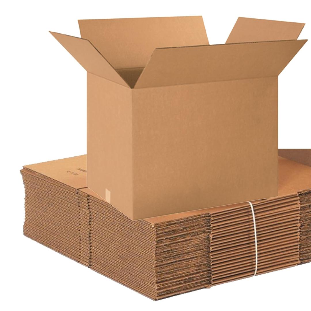 Box USA Shipping Boxes Large 24"L x 18"W x 18"H 10-Pack - Corrugated Cardboard Box for Moving, Mailing, Packing, Packaging and Storage