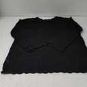 ANRABESS Women Swimsuit Crochet Swim Cover Up 2025 Summer Bathing Suit Swimwear Mesh Knit Beach Dress Vacation Outfits (X-Large, Black)
