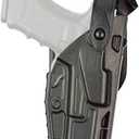 Safariland 7360 7TS ALS/SLS Mid-Ride Duty Rated Level III Retention Holster (SIG P320 9/40 X300U, SafariSeven Plain Black)