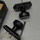 Interior Pismo Doorknobs for Bath & Bedroom, Black Door Knobs with Camelot Trim, Heavy Duty Door Knob with Lock (1-Privacy)