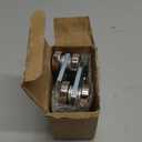 4 Wheel Trolley Assembly Roller Trolley - Use with 1-5/8" Wide and All 1-5/8" or Taller Strut Channel (Silver-2 Pack)