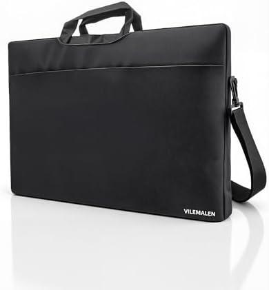 23.8-24 Inch Portable Monitor Sleeve, Water-Resistant Dustproof Case & Soft Lining with Multi-Carry Design (Handle/Shoulder Strap/Luggage Strap), Multi-Pocket Protective Bag for Monitor/Laptop/Tablet