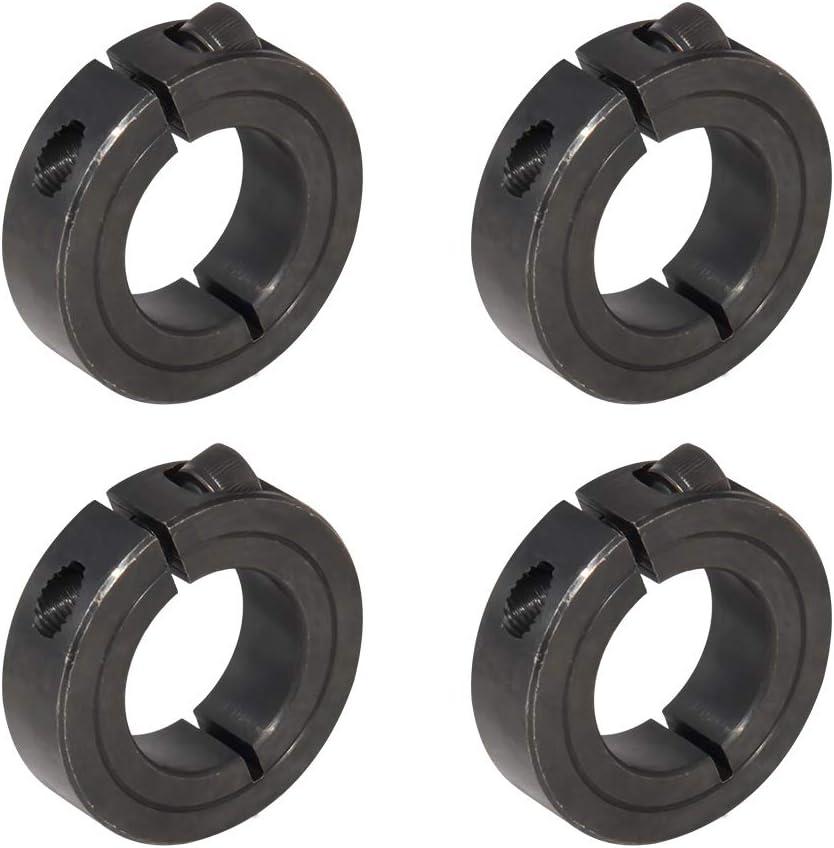 AZSSMUK Single Split Clamp-On Shaft Collars of Metal Material 1-1/2 inch Bore Set Screw
