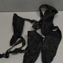 Waterproof Dog Boots for Small/Medium Dogs -Dog Paw Protectors Dog Suspender Boots Anti-Slip Pet Shoes for Outdoor Walking, Reflective Stay-On,Dirt-Proof Comfortable Booties (Black, Large)