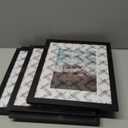 PEALSN 8x10 Picture Frame Set of 6, Black Picture Frames with HD Plexiglass,Wall Gallery Photo Frames for Wall Mounting or Tabletop Display, Black Woodgrain