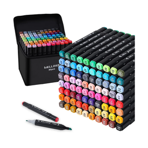 Alcohol Markers, 80 Colors Dual Brush Tip Permanent Art Markers, Coloring Marker, for Book Painting Card Making, Christmas gift for Adults Artists