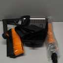 5-in-1 Extendable Snow Shovel and Ice Scraper for Car, 31"-40" Snow Brush with Squeegee, Pivoting Brush Head & Foam Grip for Windshield, Truck, SUV