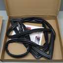 Upgraded 241786009 241786013 Refrigerator Door Gasket, Compatible With Frigidaire/ Electrolux/ Kenmore/ Crosley Side By Side Freezer Door Seal, Replaces 241569805 5304439531 7241786001-62"x 18.58" Black