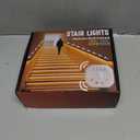 Motion Sensor LED Strip Lights - Chasing Effect Auto ON/Off for Stairs, Bedroom, Under Cabinet - 16.4ft White, Intelligent Motion Sensor Stair Lights
