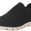 Skechers Women's Glide Step Sneaker (5.5, Black/Gold=bkgd)