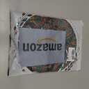 Satin Lined Cap for Natural Hair Big Bonnet for Braids Print (Grey Pattern)