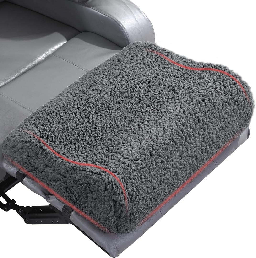 HOMBYS Extra Large Recliner Leg Pillow, Sherpa Foam Foot Rest for Sleeping Rest, Wave Shape Recliner Cushion, Multipurpose Footrest Extender, Back & Lumbar Pillow for Recliner Bed Sofa, (Grey)