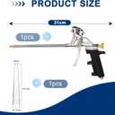 2X PU Spray Foam Gun, sealant Foam Gun, Spray Foam Distribution Gun, Spray Thermal Insulation Expansion Foam Gun, Used to Fill The Gaps of Sealed Windows