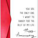 Funny Anniversary Card for Spouse, Hilarious Romantic Greeting to Husband Wife, Witty Wedding Gift for Boyfriend Girlfriend