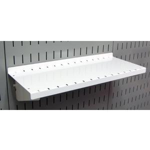 Wall Control Shelf 6in Deep Pegboard Shelf Assembly Pegboard and Slotted Tool Board – White