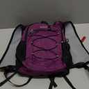 BOVIP Lightweight Hydration Back,15L Multipurpose Hiking Backpack with 1.5L Water Bladder ,Hydro Water Daypack for Cycling Hiking Rave for Men Women (Purple)