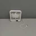 Travel Fan for Sleeping, 6.8" Small Portable Fan Rechargeable Battery Powered, 100 Speeds Personal Mini Desk Fan for Office Bedroom, Cruise Ship Beach Vocation Travel Essentials, White