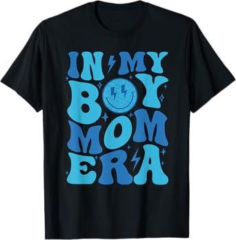 My Boy Mom Era Boy Mama Gender Reveal T-Shirt 2XL
