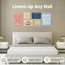 Dandy Decor Christian Wall Art 6 Piece Large Collage | Jesus & Scripture Wall Decor | Christian Wall Decor | Serenity Prayer Boho Art | Bible Verse Wall Canvas | Modern Aesthetic for Your Home & Office | Gift Packaging |