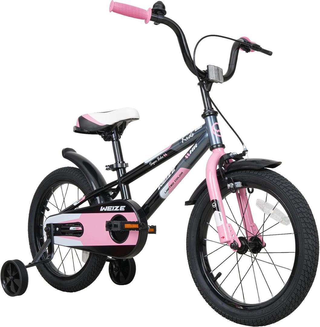 WEIZE Kids Bike 16 20 Inch Children Bicycle for Boy Girl Outdoor Cycling
