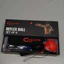 Champs MMA Boxing Reflex Ball Set with Punch Counter App | 4 Balls with Varying Weights, Headband & 4 Spare Strings to Improve Speed, Hand Eye Coordination Training | Boxing Equipment, MMA Gear Gift
