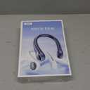 Portable Neck Fan with 6000mAh USB - Rechargeable Battery, Ultra-Light Bladeless Neck Fan LED Display, 360 Cooling Wearable Fan, 3 Speeds (black)