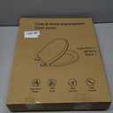 Toilet Seat Round Soft Close16.5'', Toilet Lid Slow Close Quiet No Slam, Easy Installation & ReleaseSafe PP Material Easy Clean, Comfortable Ergonomic Design, 2 Years Support, White Plastic