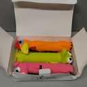 CHIWAVA 3 Pack 9" Squeaky Latex Dog Toys Standing Stick Animal Puppy Fetch Interactive Play for Small Medium Dogs