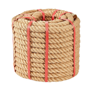 Natural Jute Twine Strin, Bulk Hemp Jute Rope Ideal for Tug of War, Deer Hunting, Nautical, Crafts, Swing, Packing Material Burlap Ribbon, Christmas Knitting Macrame Decoration(25mm/100 Feet)