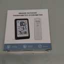 Indoor Outdoor Thermometer Wireless Weather Station, Internal External Thermometer Hygrometer, Home Batteryoperated Temperature Humiditymonitors330 Feet (About 100 Meters) Backlight Display (Black and White)