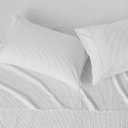 Amazon Basics Ultra-Soft Lightweight Microfiber 4-Piece Bed Sheet Set, Breathable Polyester, Flat and Fitted Sheets, Full, Plum, Printed
