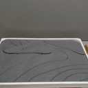 Stone Bath Mat 23" x 15" - Diatomaceous Earth Stone Bathroom Quick Drying Mats - Bathmat Matt Stone Small Shower Crushed Algae Bathstone - Dry Absorbing Rug - Ceramic Absorbent Mat (Dark Grey)