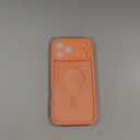orange magnetic phone case for the iPhone 17 Pro Max.