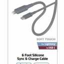 ZGEAR 6Foot Silicone Rubber Sync & Charge Cable