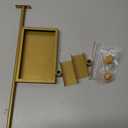 Yaocom Gold Tabletop Picture Frame Easel Stand 16. 5 Inch Adjustable Metal Frames Holder Stand Table Display Easel Picture Display Floor Art Holder for Home Exhibition Restaurant
