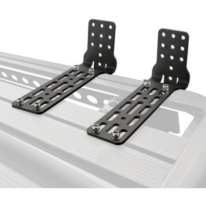 SanHima Pair Awning Mounting Brackets - Extended L-Brackets for Roof Rack Cross Bars Off-Road Awning Stable Installation, Suitable for San Hima Karlu Awning