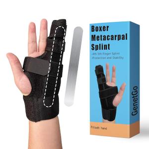 Boxer Break Metacarpal Splint Brace - 4th or 5th Finger Splint Support (Large/X-Large) Boxer Break Metacarpal Splint Brace - 4th or 5th Finger Splint Support (Large/X-Large)