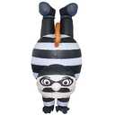 IRETG Inflatable Robber Costume for Adults Halloween Funny Blow-Up Costume