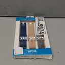 WITHit Designer Band Compatible with Fitbit Charge 3 & Fitbit Charge 4 (Light Gray/Bluestone/Coral Silicone)