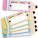 36 Pcs Pastel Desk Name Tags for Classroom 14 x 4'' Student Name Plates for Desk Pencil Nameplates for Teacher Student Labels Tags for Back to School First Day of School Party Supplies, 14.17 x 3.94 inches