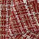 Small Fragrance Fabric Plaid Tweed Fabrics for Dress Coat Shoes Hats Bags Clothing Handmade Sewing