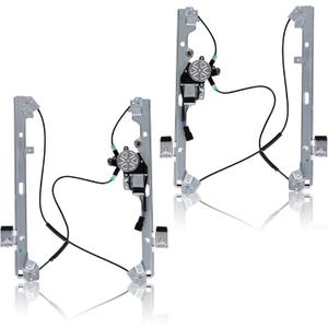 PANNUOSCS Window Motor and Regulator Assembly 741-644 741-645 Driver and Passenger Window Regulator for 1999-2006 Cadillac Escalade Chevy Avalanche Silverado Suburban Tahoe GMC Sierra Yukon